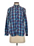 Talbots 100% Cotton Plaid Blue Long Sleeve Button-Down Shirt Size S (petite) - photo 1