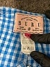 Buru Checkered-gingham Blue Casual Pants Size S - photo 7