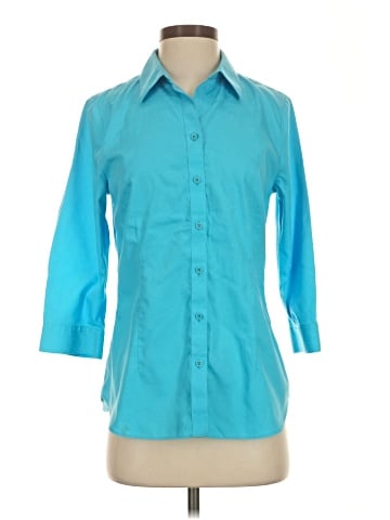 Coldwater Creek 3/4 Sleeve Button-Down Shirt (view 1)