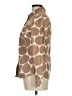 Boden 100% Cotton Print Brown Long Sleeve Button-Down Shirt Size 6 - photo 5