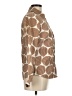 Boden 100% Cotton Print Brown Long Sleeve Button-Down Shirt Size 6 - photo 4