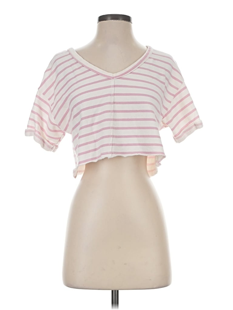 Pre-owned Altar'd State Short Sleeve T-shirt In Pink