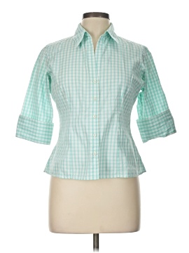Thomas Pink 3/4 Sleeve Button Down Shirt