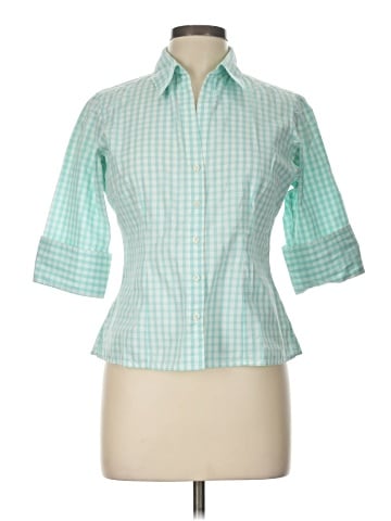 Thomas Pink 3/4 Sleeve Button-Down Shirt (view 1)