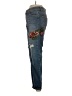 Zara Basic Floral Blue Jeans Size 2 - photo 5