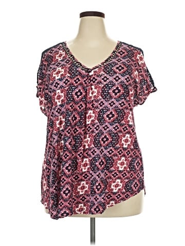 Lucky Brand Short Sleeve Blouse (view 1)
