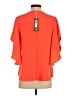 Trina Turk Orange Short Sleeve Blouse Size S - photo 2