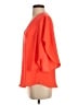 Trina Turk Orange Short Sleeve Blouse Size S - photo 5