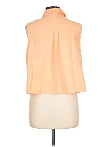 Express Sleeveless Button-Down Shirt (view 2)
