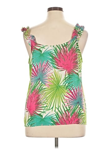 Rose + Olive Sleeveless Top (view 2)
