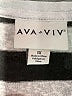 Ava & Viv 100% Polyester Silver Short Sleeve Top Size 1X - photo 7