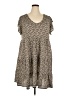 Max Studio Animal Print Brown Casual Dress Size 3X - photo 1