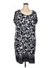 MSK Paisley Blue Casual Dress Size 3X - photo 1