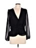 Express 100% Polyester Black Long Sleeve Blouse Size L - photo 1