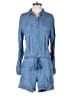 Pure Navy Solid Blue Romper Size M - photo 1