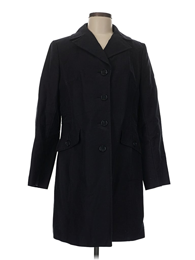 Pre-owned Ann Taylor Coat In Black