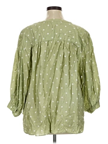 Rose + Olive 3/4 Sleeve Blouse (view 2)