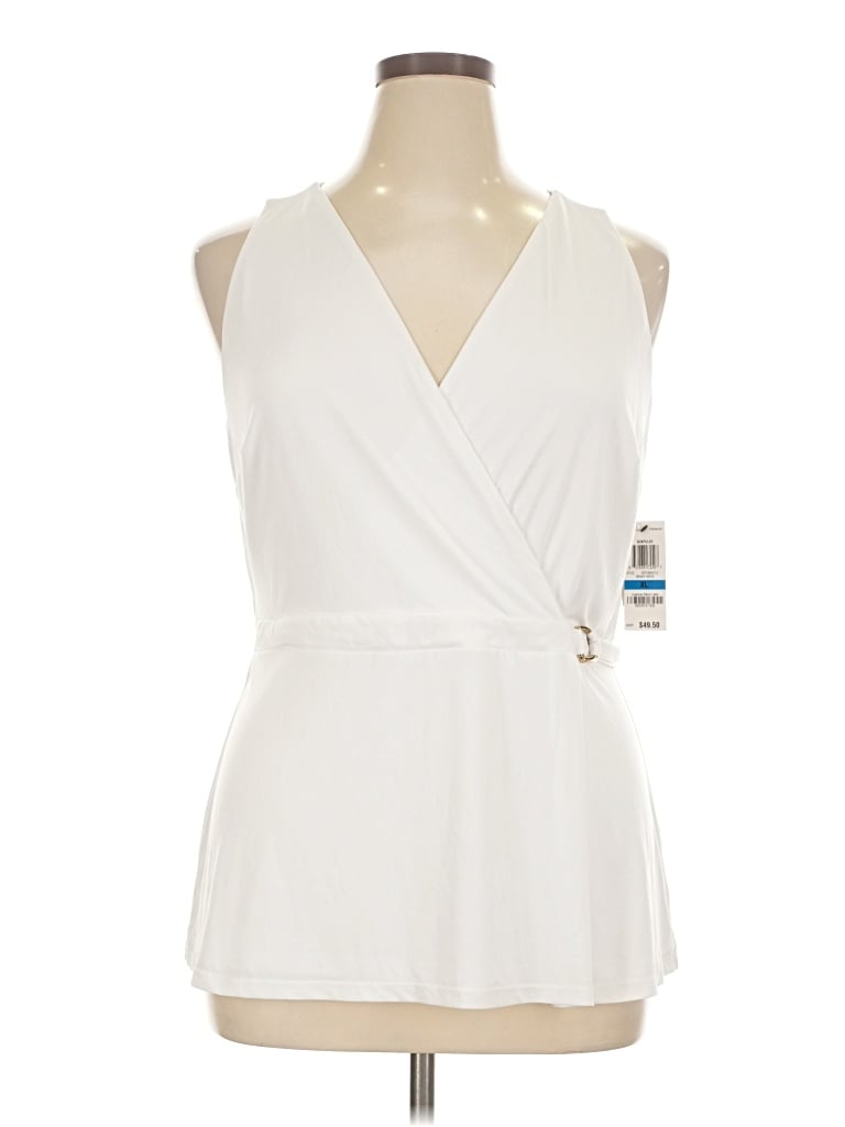 Pre-owned Thalia Sodi Sleeveless Blouse In White