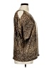 MICHAEL Michael Kors 100% Polyester Brown 3/4 Sleeve Blouse Size XL - photo 4