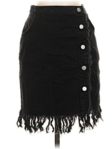 Pilcro and the Letterpress Denim Skirt (view 1)