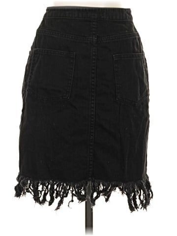Pilcro and the Letterpress Denim Skirt (view 2)
