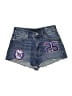 Zara Graphic Blue Denim Shorts Size 4 - photo 1