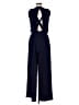 Zara Basic Solid Blue Jumpsuit Size S - photo 2