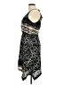 Ecote 100% Polyester Print Black Cocktail Dress Size M - photo 5