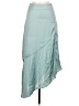 Free People 100% Polyester Teal Casual Skirt Size 2 - photo 1