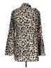 Dana Buchman 100% Polyester Animal Print Silver Coat Size L - photo 2