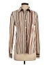 Lyssé Stripes Ivory Long Sleeve Blouse Size S - photo 1