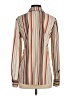 Lyssé Stripes Ivory Long Sleeve Blouse Size S - photo 2