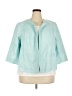 Talbots 100% Linen Teal Blazer Size 20 Petite - photo 1