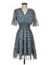 Max Studio 100% Polyester Paisley Blue Cocktail Dress Size S - photo 1