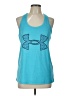 Under Armour 100% Polyester Blue Tank Top Size L - photo 1