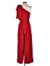 H&M 100% Polyester Solid Red Jumpsuit Size S - photo 2