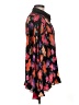 Unbranded Floral Black Long Sleeve Blouse Size 8 - photo 4
