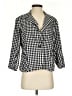 Ellen Tracy Checkered-gingham Black Blazer Size S - photo 1