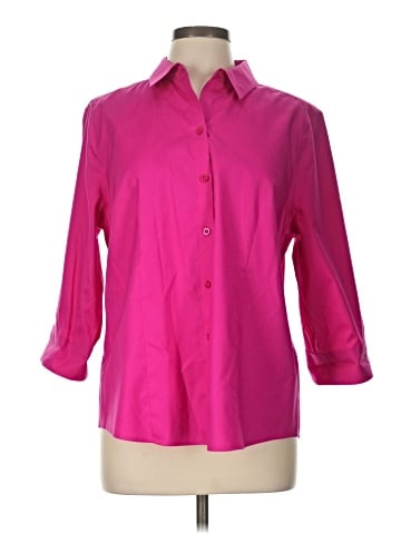 Chico's 3/4 Sleeve Button-Down Shirt (view 1)