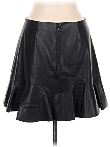 Rebecca Taylor Faux Leather Skirt (view 2)