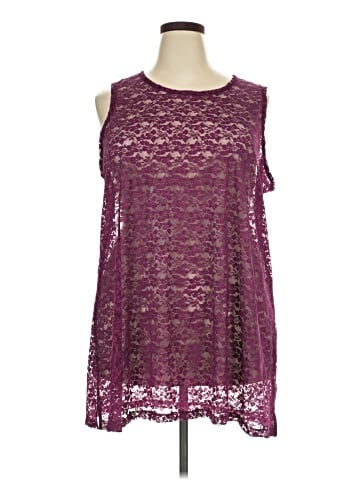 LOGO by Lori Goldstein Sleeveless Blouse (view 1)
