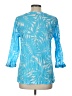Talbots Blue 3/4 Sleeve Blouse Size L - photo 2