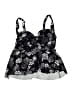 Torrid Floral Black Swimsuit Top Size 1X Plus (1) - photo 1