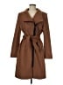 DKNY 100% Polyester Brown Coat Size M - photo 1