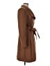 DKNY 100% Polyester Brown Coat Size M - photo 4