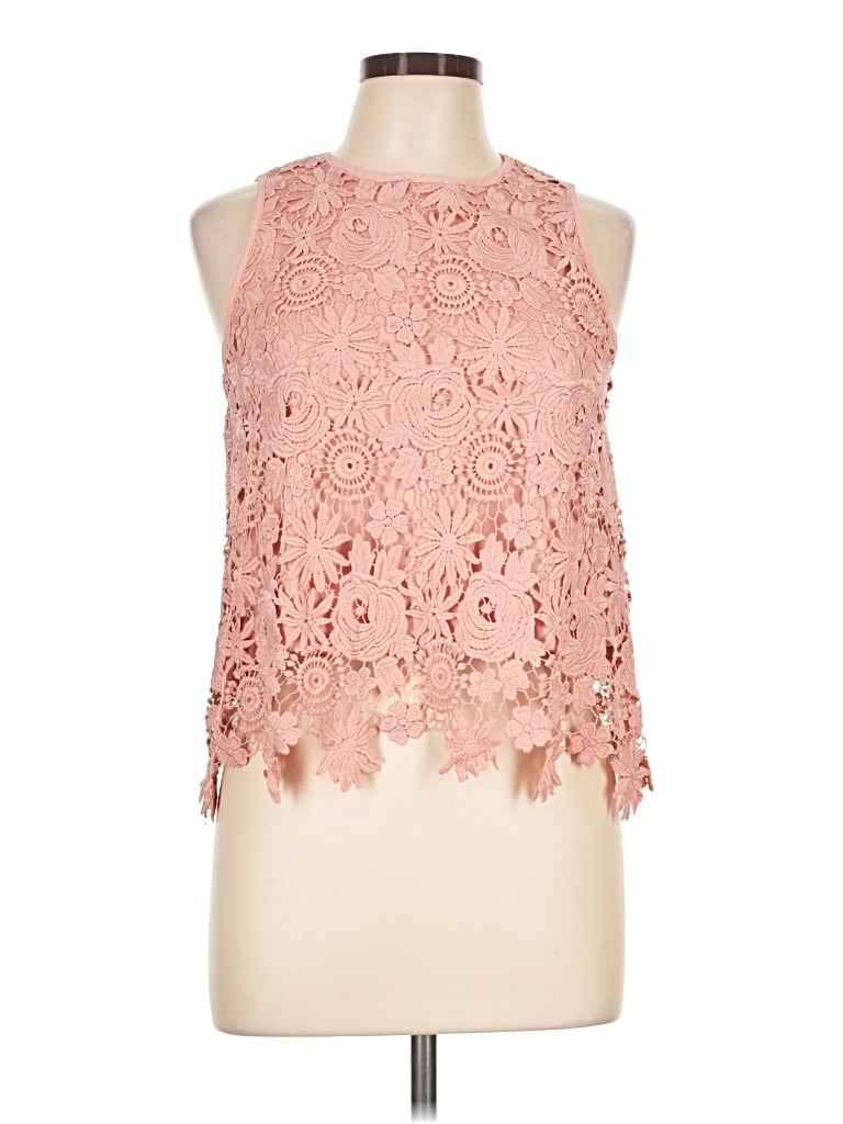 Pre-owned Iris Sleeveless Blouse In Pink