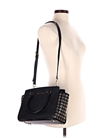 MICHAEL Michael Kors Leather Satchel (view 2)