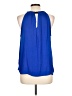 Jennifer Lopez 100% Polyester Blue Sleeveless Blouse Size L - photo 2