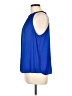Jennifer Lopez 100% Polyester Blue Sleeveless Blouse Size L - photo 5