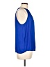 Jennifer Lopez 100% Polyester Blue Sleeveless Blouse Size L - photo 4